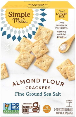 Almond Flour Crackers - Fine Ground Sea Salt