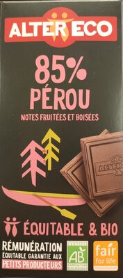 Noir equitable 85% Pรฉrou