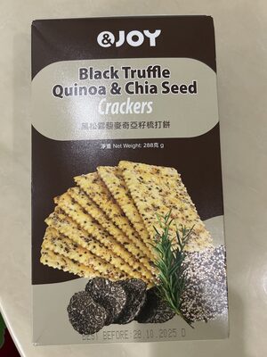 Black Truffle Quinoa & Chia Seeds Crackers