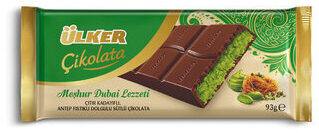 Ülker Dubai-Style Chocolate with Pistachio and Kadayif 93 g